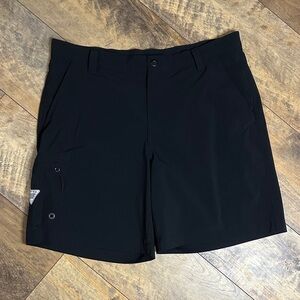 COLUMBIA PFG Men's Black Fishing Shorts, Size 36W 8L, EUC